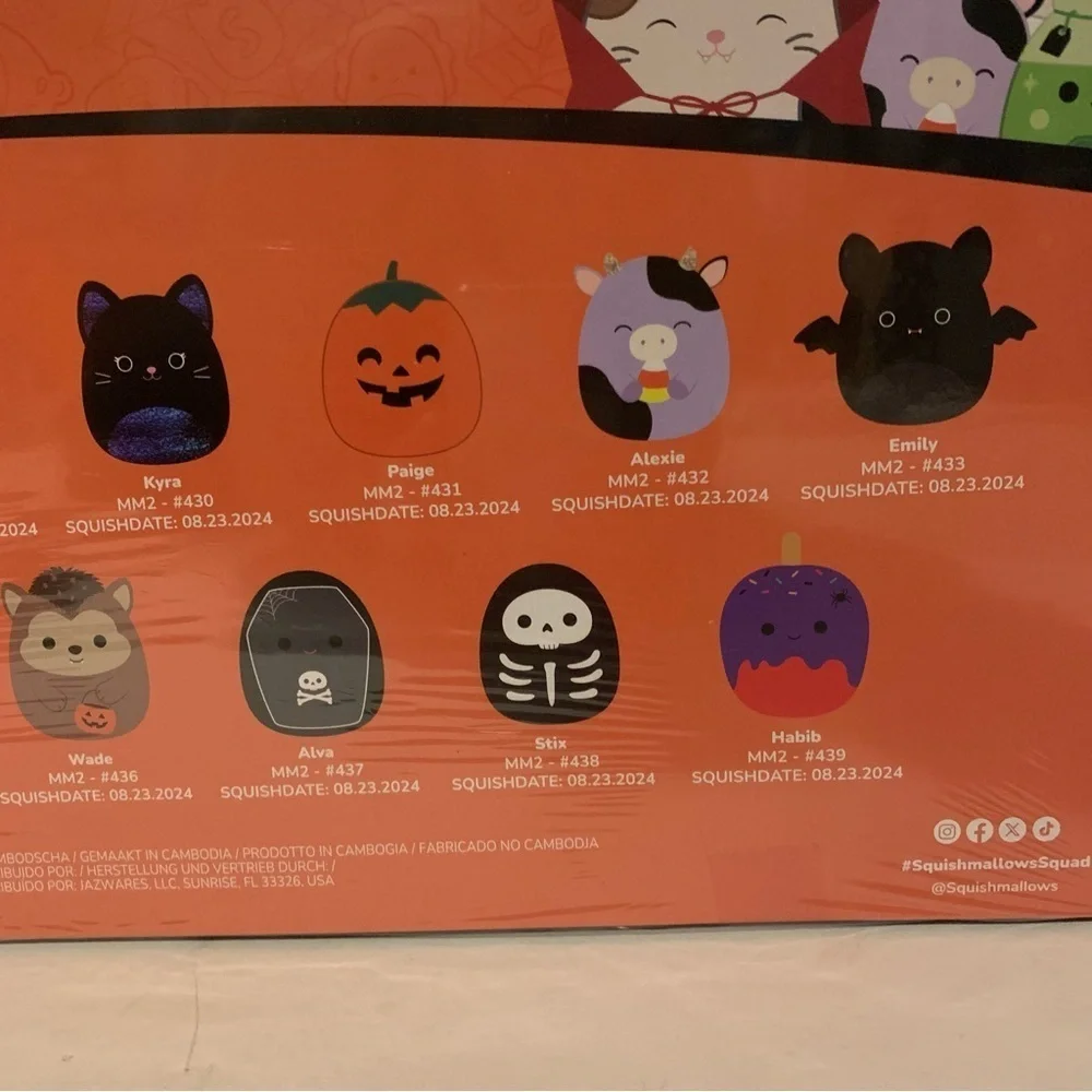 NIB. SQUISHMALLOWS Halloween Micromallows Halloween Countdown